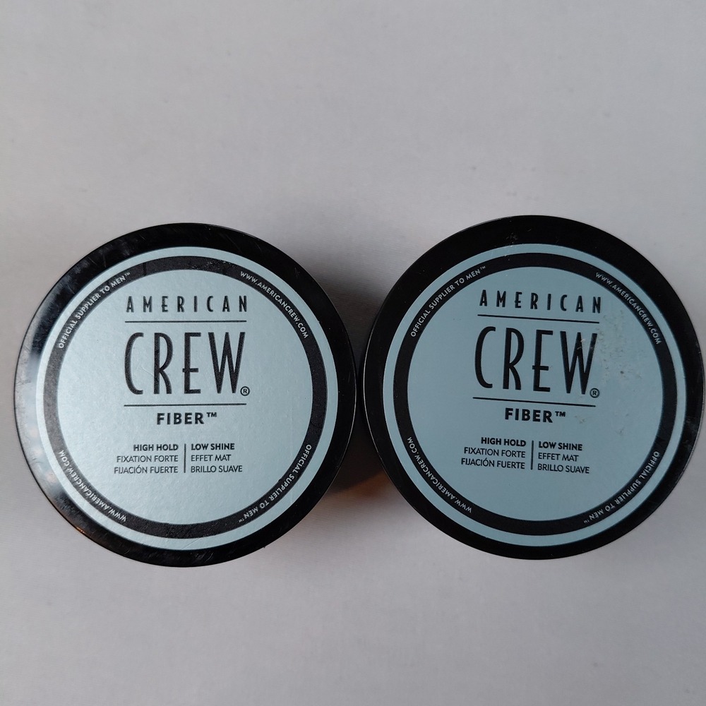 Lot of 2 American Crew Fiber 3oz Pliable Fiber with High Hold and Low Shine
